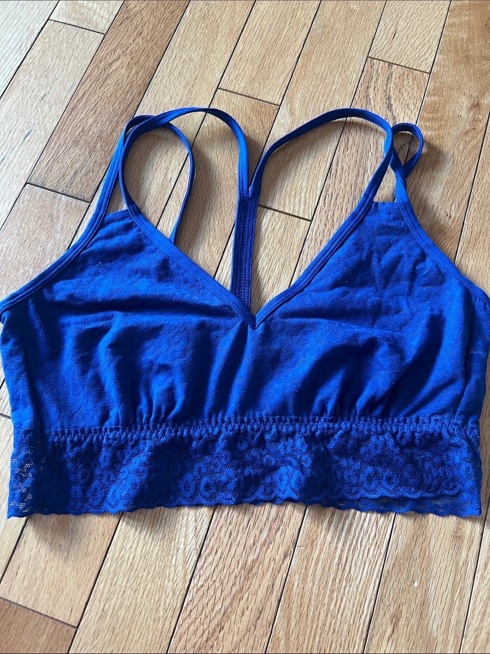Maurices Royal Blue Lace-Trim Bralette